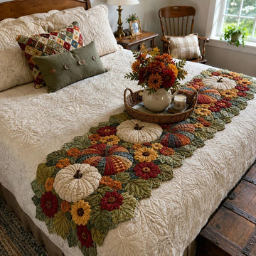 Shape Quilted Bed Runner