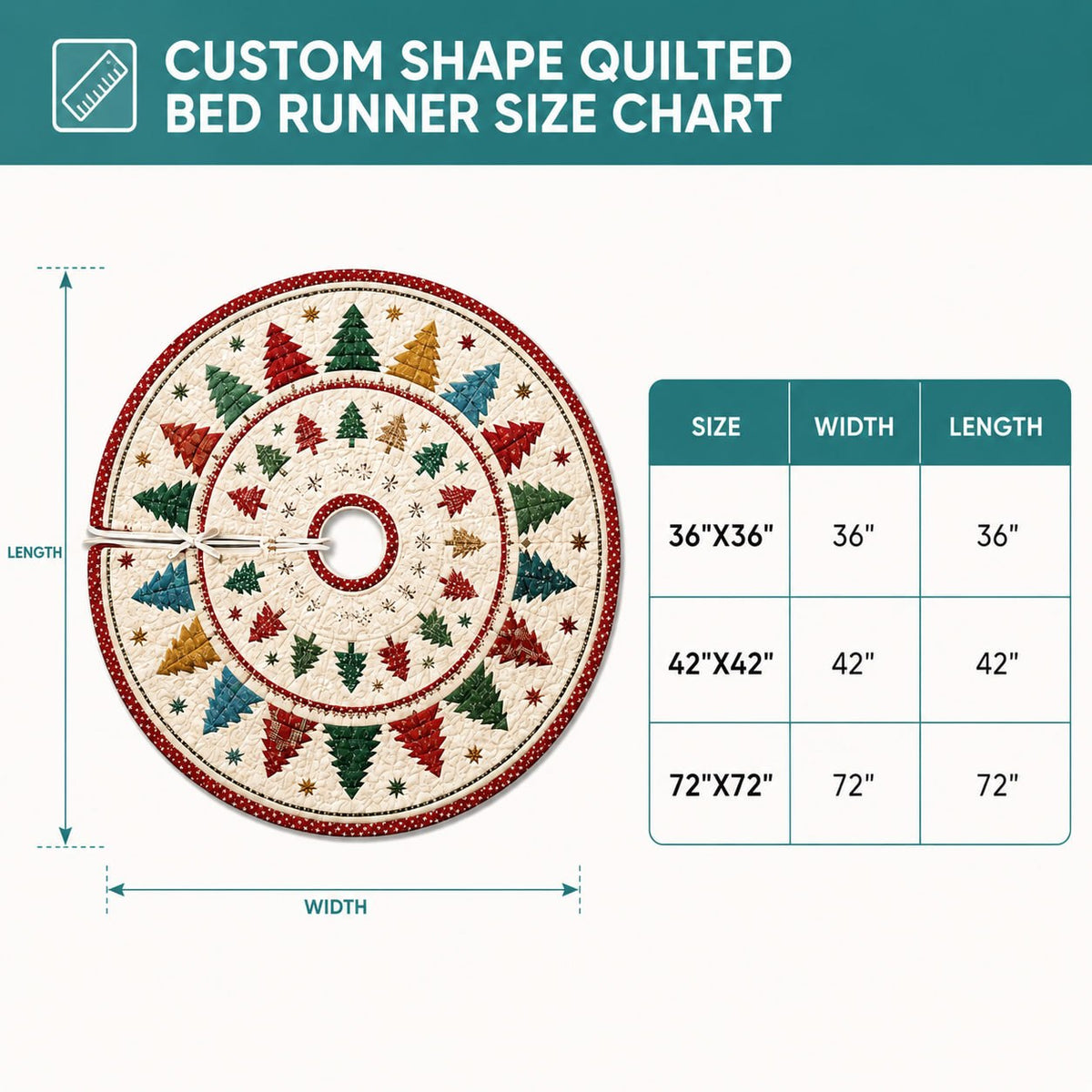 Quilted Christmas Tree Skirt, Patchwork Pine Tree Skirt, Farmhouse Holiday Decor, Rustic Christmas Tree Mat