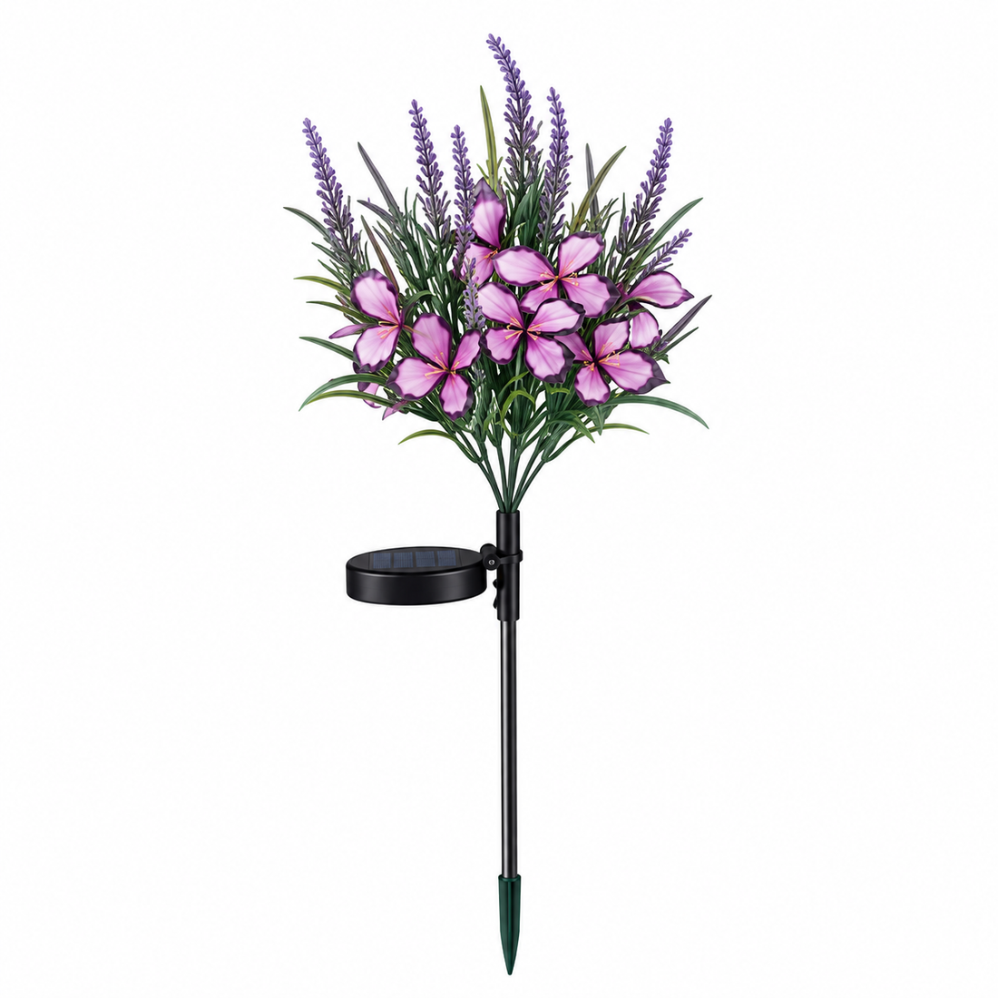 Waterproof LED Solar Flower Stake Lights Artificial Butterfly Decor Simulated Flowers Butterfly Tree Stake Lights Solar Powered