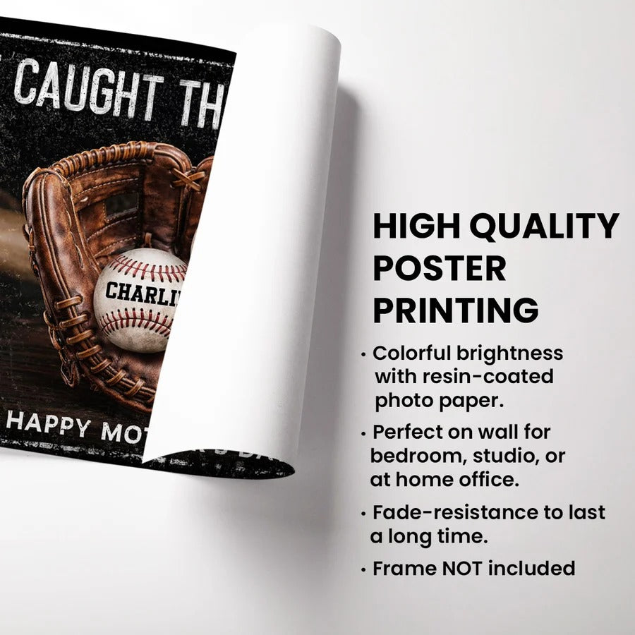 We Caught The Best Mom - Personalized Poster - Heartfelt Mother's Day Gift for Mom, Wife