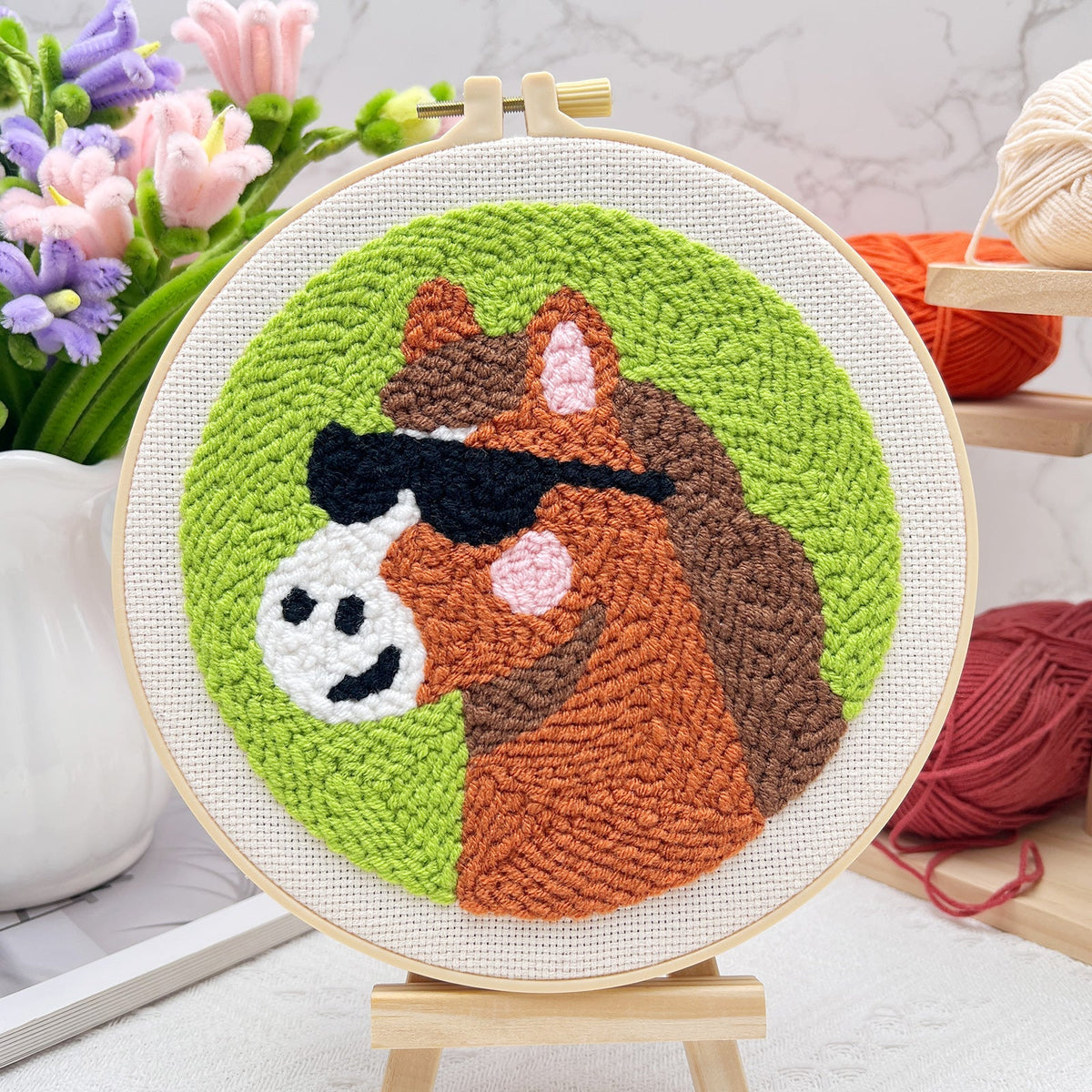 Highland Cow & Horse Punch Needle Kit for Beginners