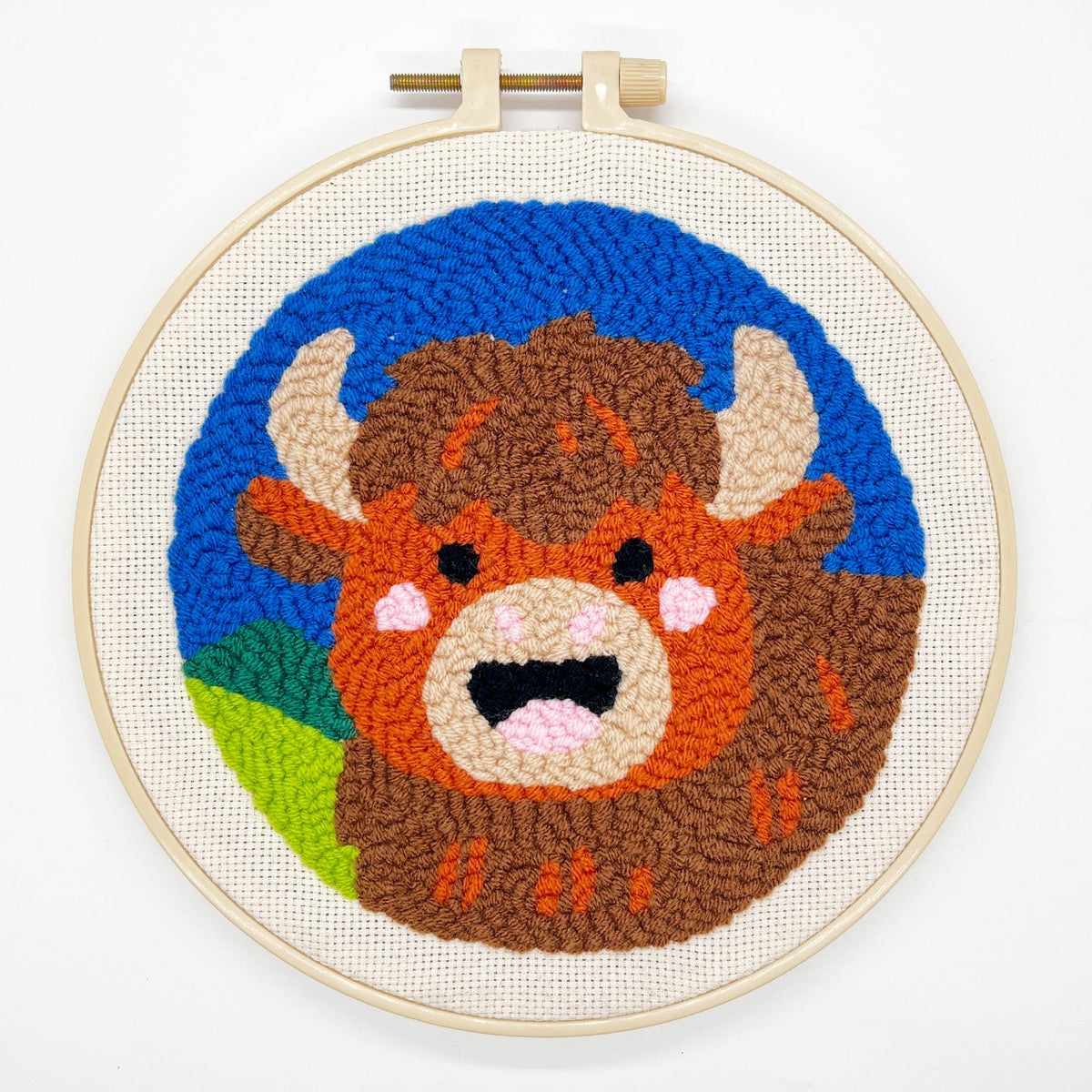 Highland Cow & Horse Punch Needle Kit for Beginners
