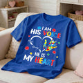 I'm His Voice He's My Heart Autism - Personalized Shirt - Autism Awareness Shirt