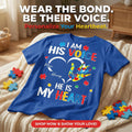 I'm His Voice He's My Heart Autism - Personalized Shirt - Autism Awareness Shirt