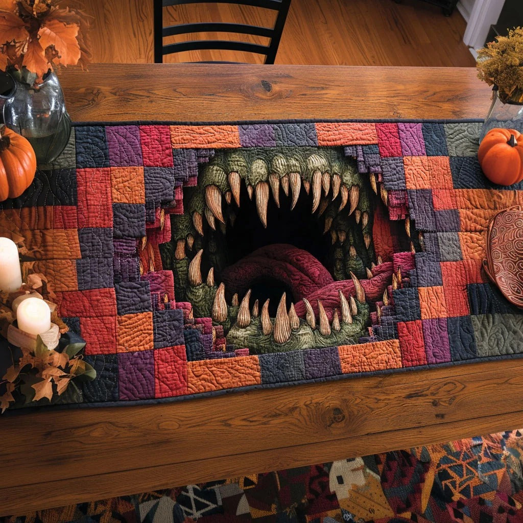 Abyss of Fangs Quilted Table Runner NCU0PT11840