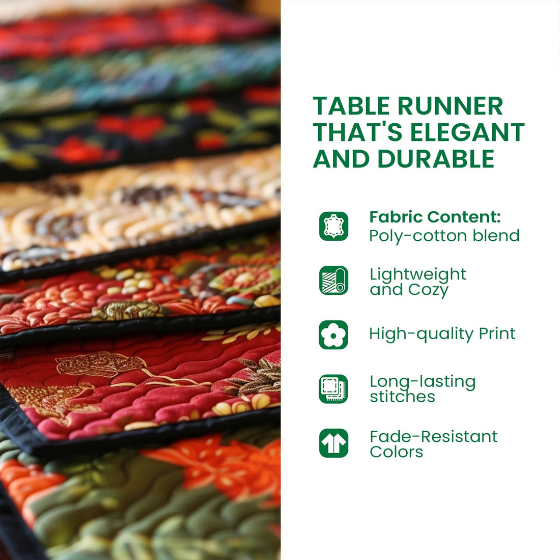 Bottomless Bite Quilted Table Runner NCU0PT11842