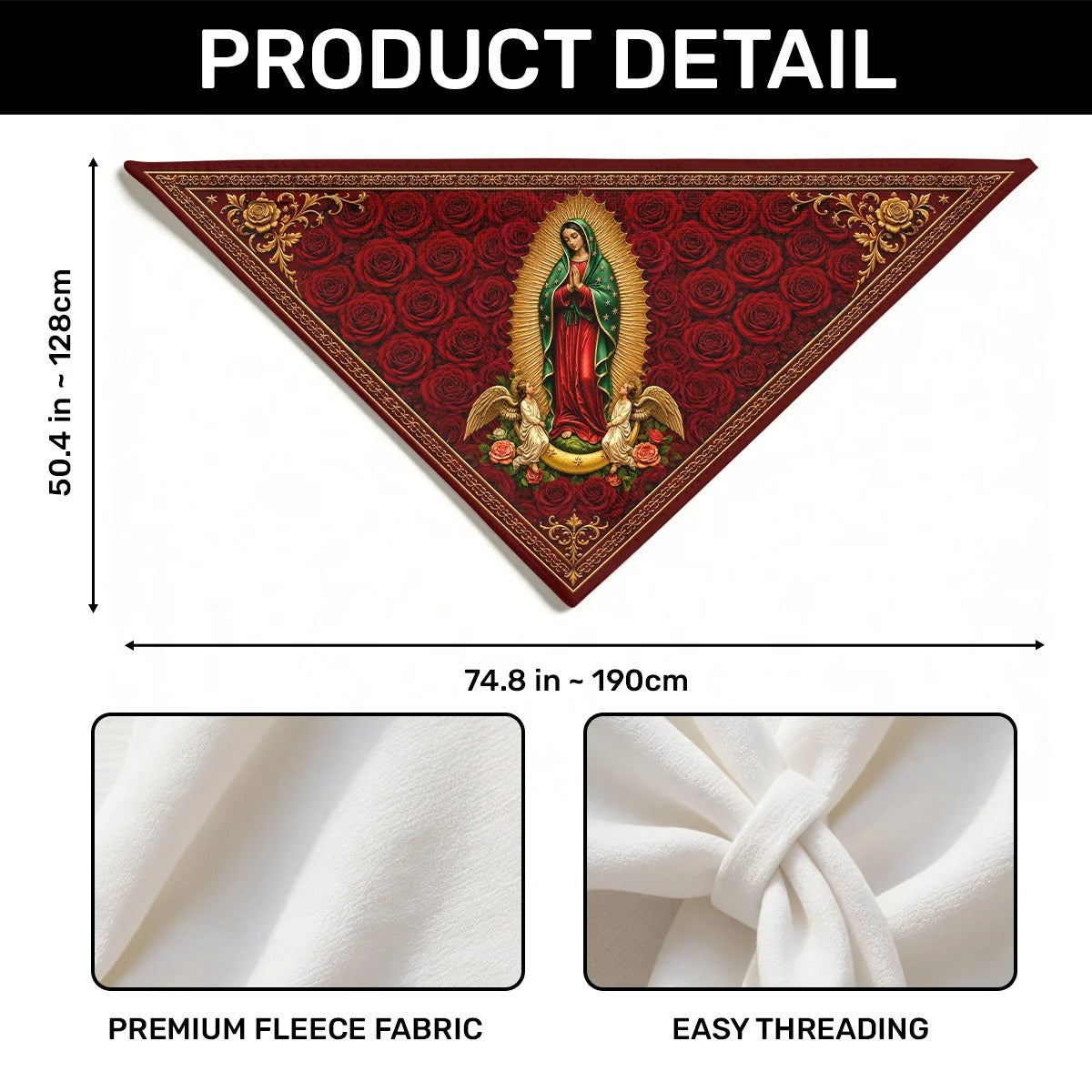 Our Lady Of Guadalupe Rose Devotion - Shawl Wrap