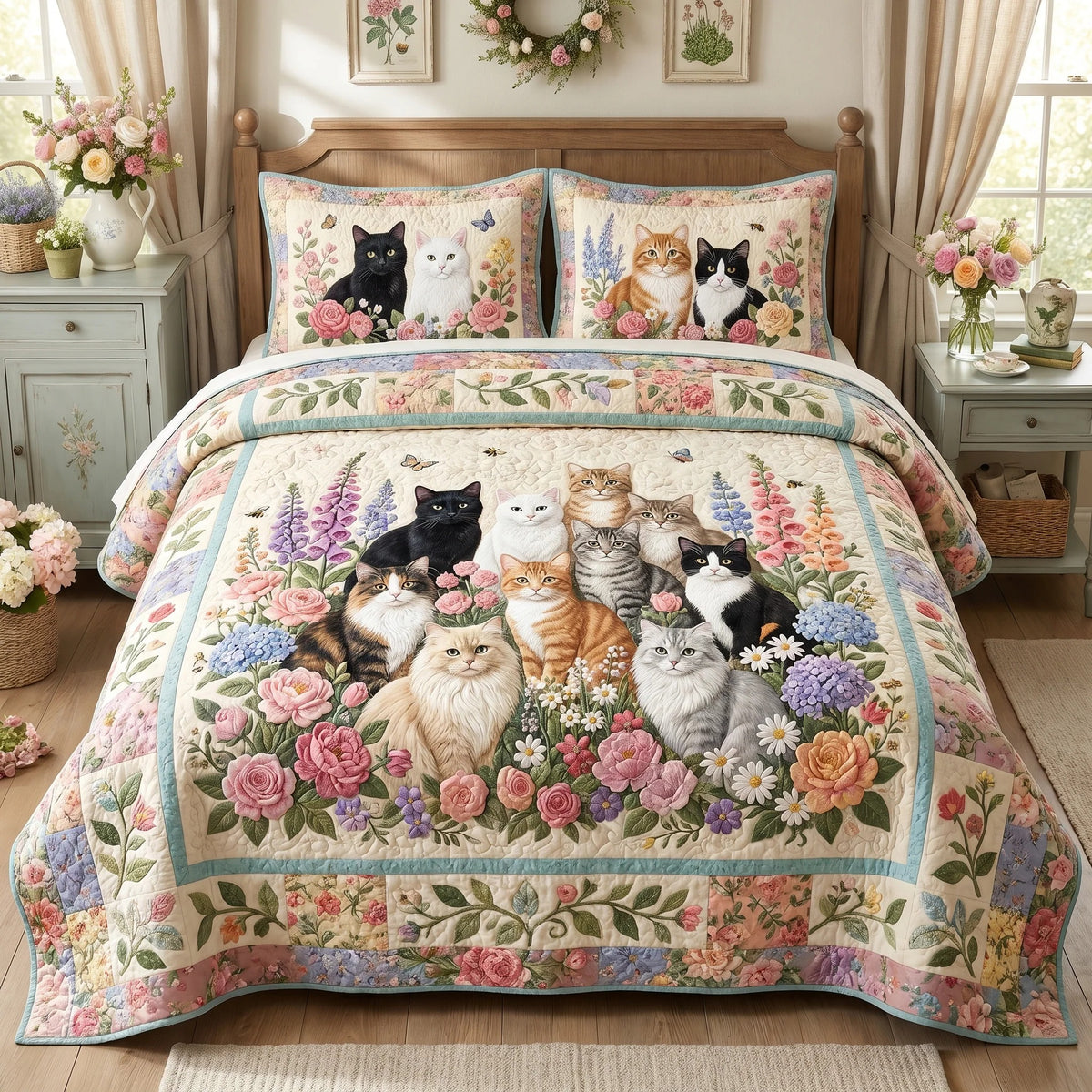 Piece Quilted Bedding Set NCU0DV2189