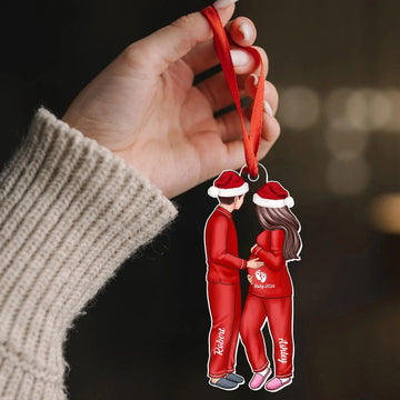 Expecting Parents Christmas Pregnancy - Personalized Acrylic Ornament