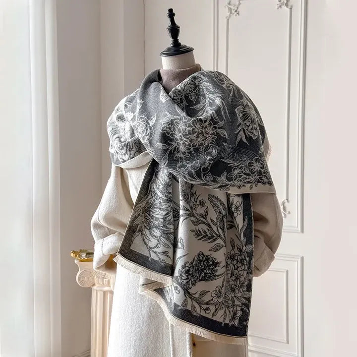 Liora Floral Shawl