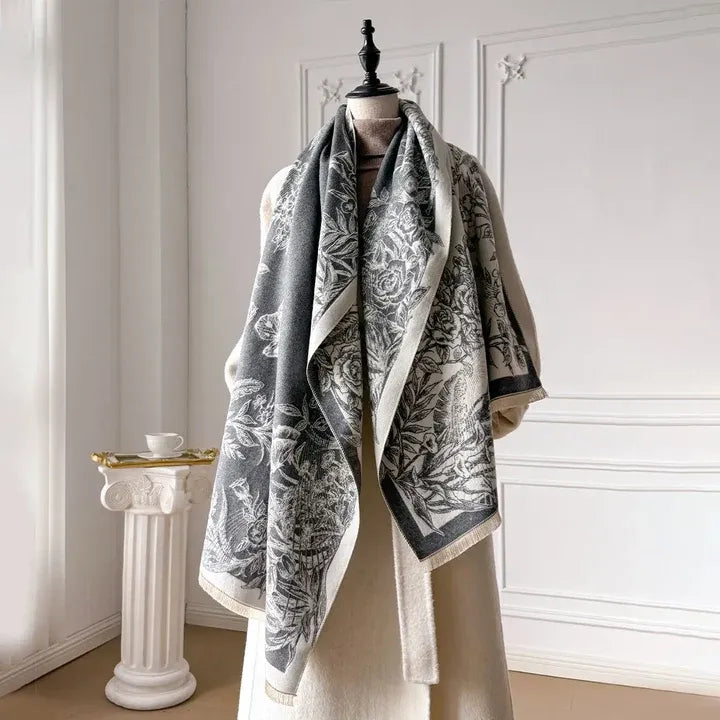 Liora Floral Shawl