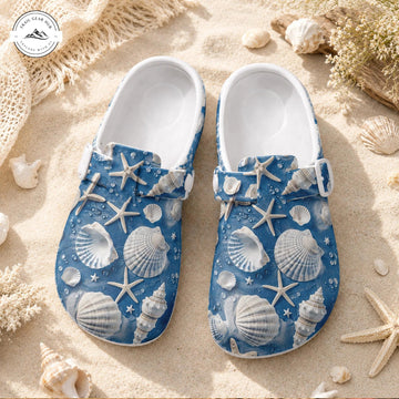 Ocean Beach Seashell Nurse Clogs TP03