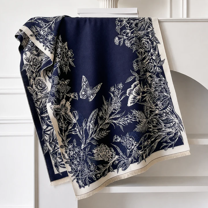 Liora Floral Shawl