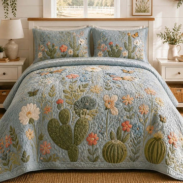 The Botanical Desert Quilted Bedding Set QV94