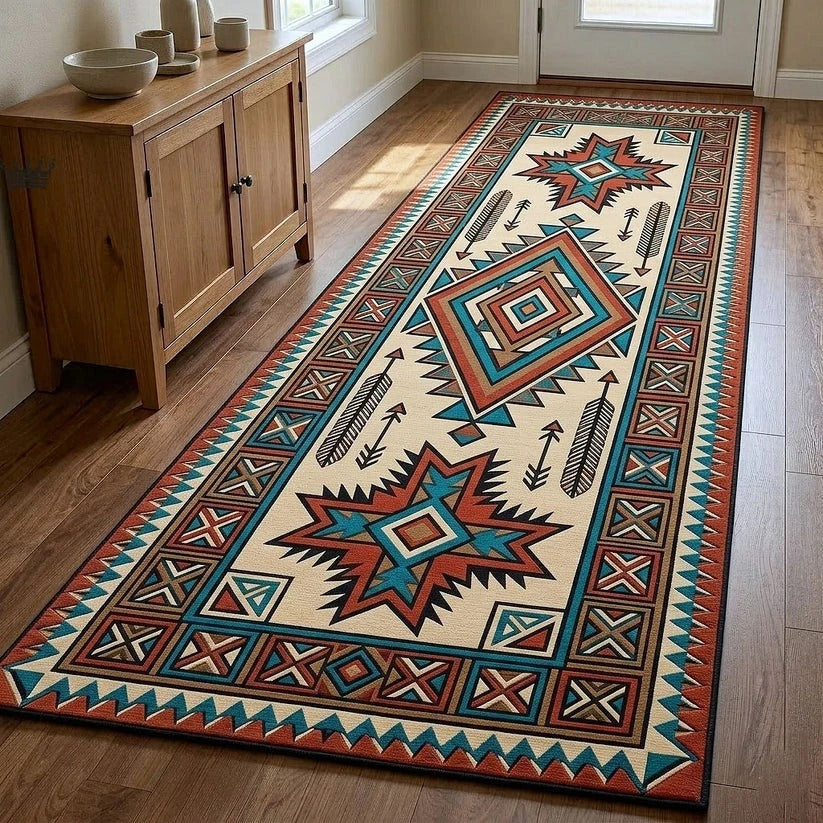 Southwestern Tribal Runner Carpet LD09