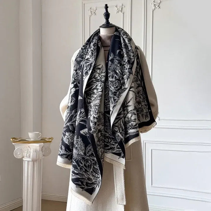 Liora Floral Shawl