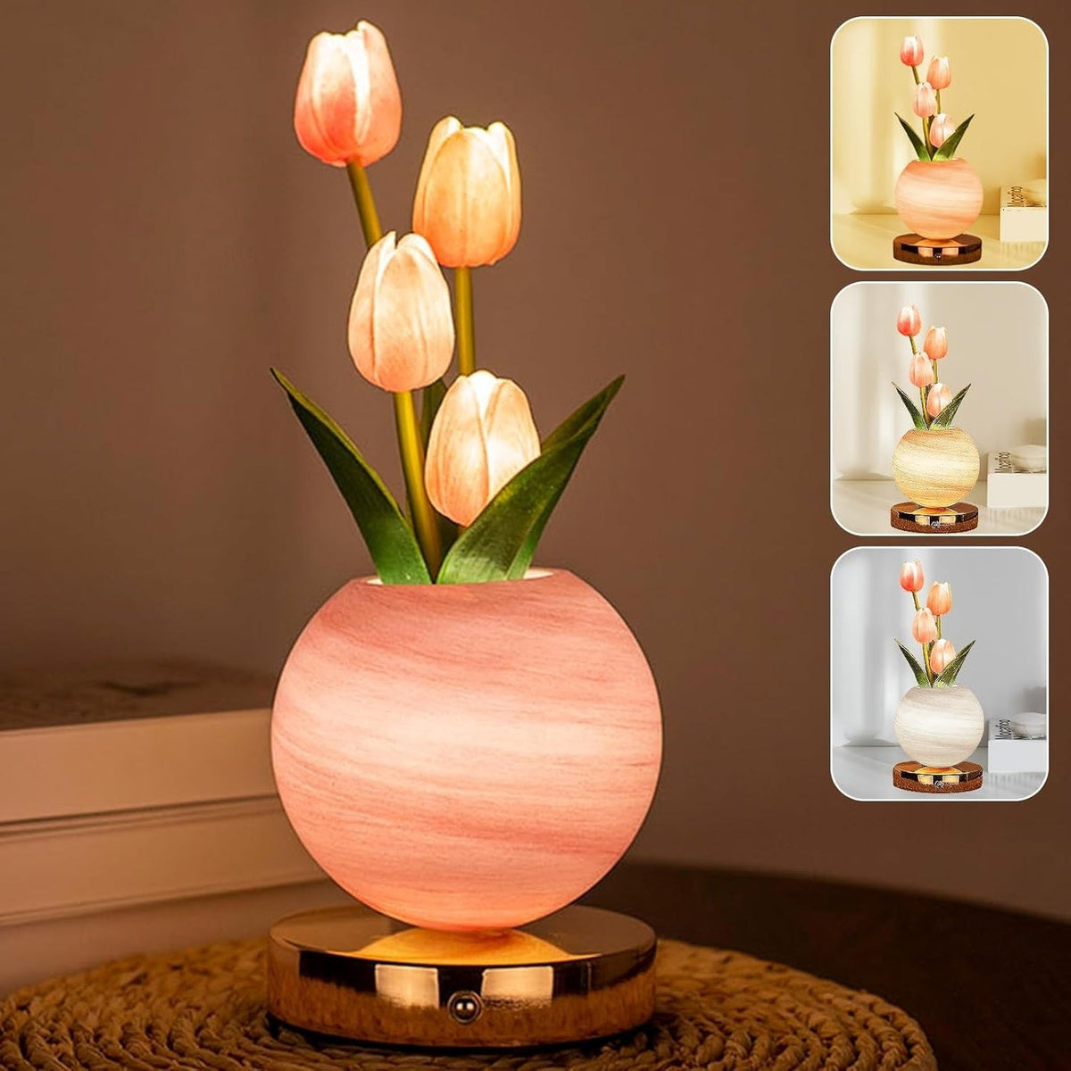 Tulip Table Lamp - LED Flower Bedside Romantic Night Light