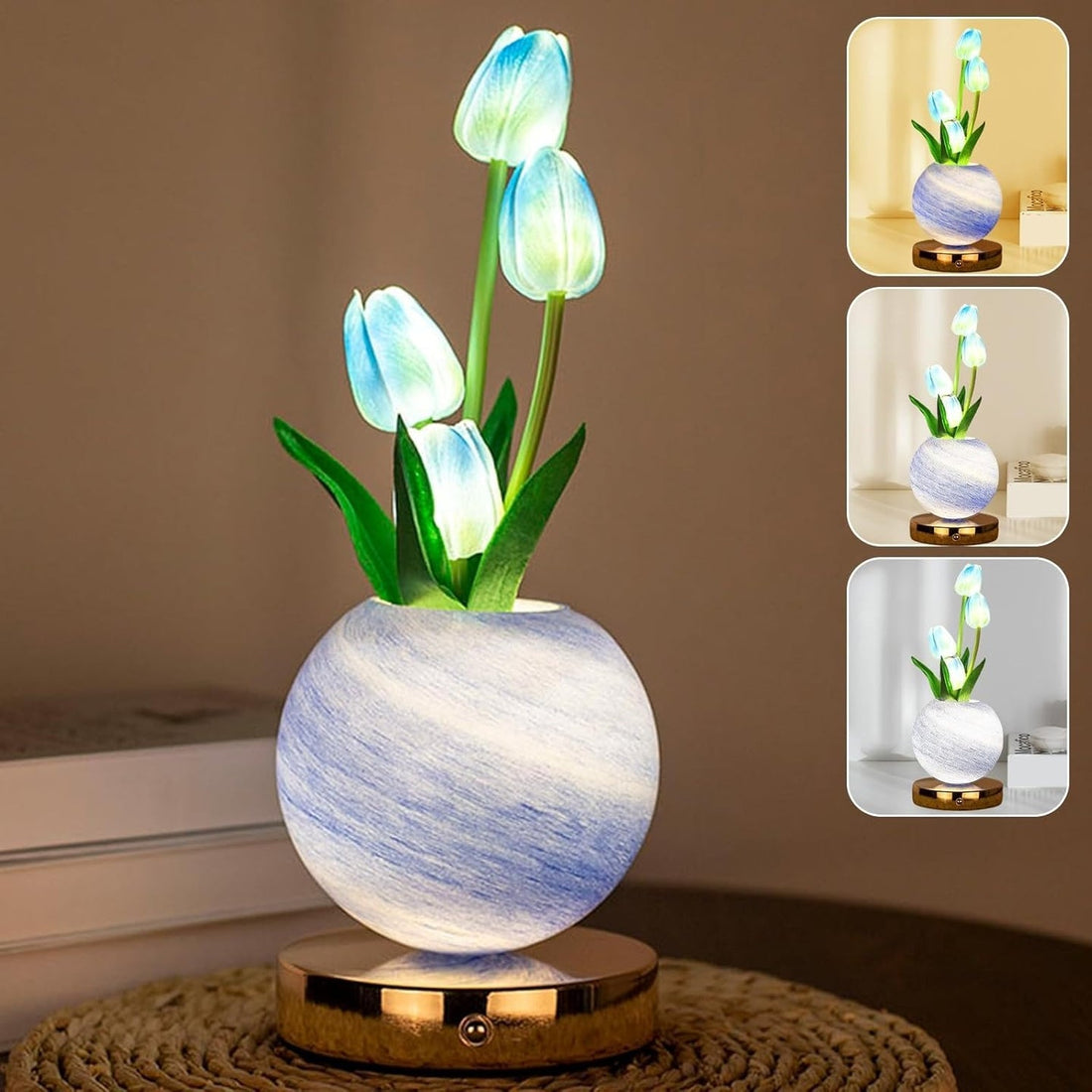 Tulip Table Lamp - LED Flower Bedside Romantic Night Light