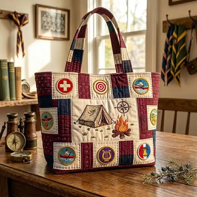 Heritage Camp Quilted Tote Bag