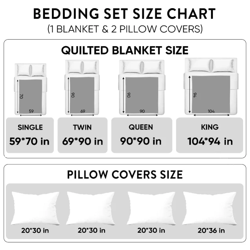 Elephant Whisper 3-Piece Quilted Bedding Set NCU0NVH068
