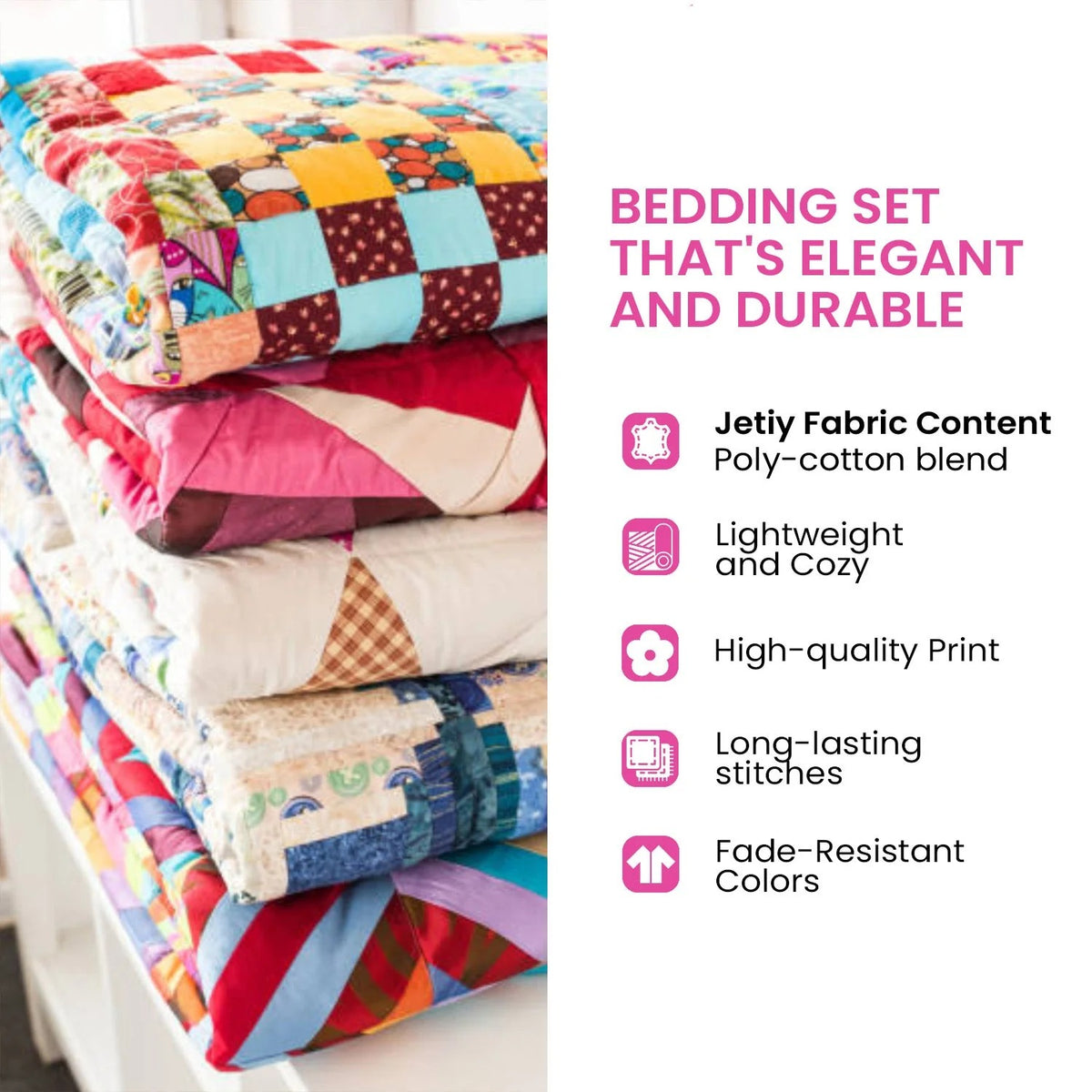 Elephant Whisper 3-Piece Quilted Bedding Set NCU0NVH068