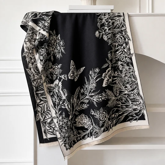 Liora Floral Shawl