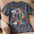 I'm His Voice He's My Heart Autism - Personalized Shirt - Autism Awareness Shirt
