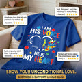 I'm His Voice He's My Heart Autism - Personalized Shirt - Autism Awareness Shirt