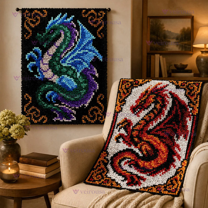 Dragon Latch Hook Rug Kit