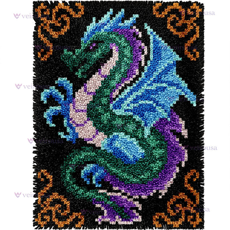Dragon Latch Hook Rug Kit