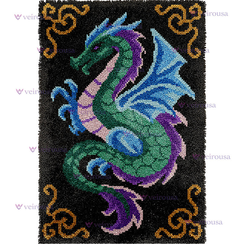 Dragon Latch Hook Rug Kit