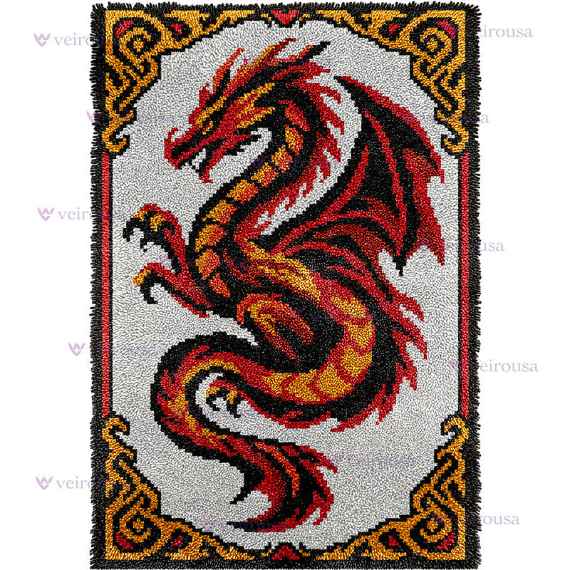 Dragon Latch Hook Rug Kit